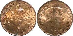 R2255 France 5 Centimes Dupuis 1912 SPL -> Faire Offre