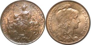 R2259 France 5 Centimes Dupuis 1912 SPL -> Faire Offre