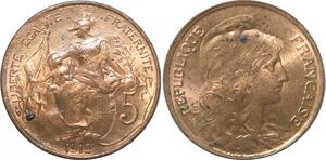 R2261 France 5 Centimes Dupuis 1912 SPL -> Faire Offre
