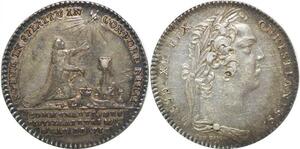 R2276 Rare Jeton Louis XV Distilateurs Eaux de Vie 1732 Argent -> Make Offer