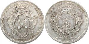 R2281 Rare Jeton Bretagne Jean-François Vedier Maire 1732 Nantes Argent SUP