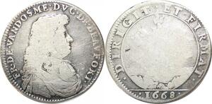 R2282 Inédit Rare Jeton François de Vendôme Duc Beaufort 1668 Silver > M offer