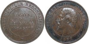 R2290 Rare Module Essai 10 Centimes Napoleon III 1853 Visite de Lille > M offer