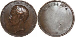 R2311 Médaille Louis Napoléon 18 ans Paris 16 Mars 1856 Merley -> Make Offer