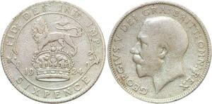 R2328 Great Britain 6 Pence George V 1924 Silver -> Make offer