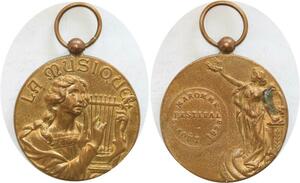 R2330 Médaille Musique Lyre Festival Maronne 1928 -> Make Offer
