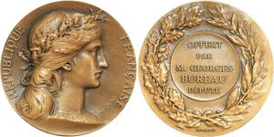 R2331 Médaille Député Georges Bureau Député Havre Seine Maritime 1910 SUP >Offer