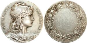 R2383 Médaille République Française Mairie Rivet Silvered -> Make Offer