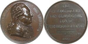 R2445 Médaille France Comte de Buffon Biologiste Franc-maçon 1817 Gatteaux SUP