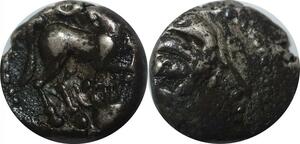 R2516 Rare Celtic Eduens Denier Cheval Lyre I-II th Century BC Silver > M offer