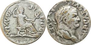 R2545 Fake Roman Empire Denier Vespasian 69-79 Pontif Maxim Roma Silver >Offer