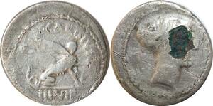 R2551 Roman Empire Italy Denarius Griffon Ailé Seating Right Wings Fourée >Offer