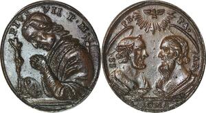 R2559 Rare Medal Vatican Pope Pie VII 1742 1823 Petrus Paulus Roma AU > M offer