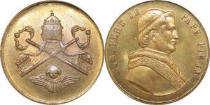 R2560 Medal Vatican Pope Pie IX 1792 1878 Two Cross Roma AU -> Make Offer