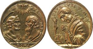 R2565 Rare Medal Vatican Pope Pie VII 1742 1823 Petrus Paulus Roma AU > M offer