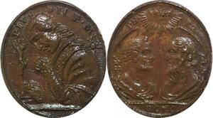 R2566 Rare Medal Vatican Pope Pie VII 1742 1823 Petrus Paulus Roma AU > M offer