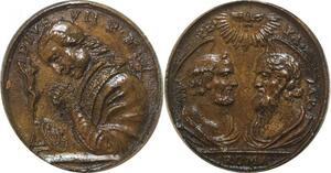 R2567 Rare Medal Vatican Pope Pie VII 1742 1823 Petrus Paulus Roma AU > M offer