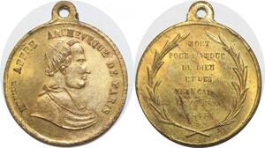 R2575 Médaille Affre Archevèque Affre Mort pour l'amour de Dieu 1848 SPL >Offer
