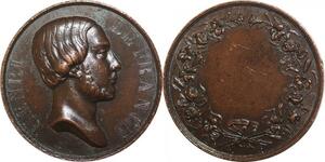 R2576 Médaille Henri de France 1820-1883 Comte Chambord Rose Lys Gayrard AU