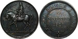 R2581 Médaille Quinaire Erection Louis XIII Statue Vosges Paris 1829 Argent SPL