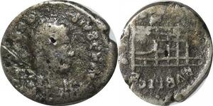 R2621 Rare Inedit Roman Empire Theodosius Nummus Thessalonica AD 384-388 Silver 