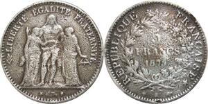 R2632 Faux d"époque France 5 Francs Hercule 1873 K Bordeaux -> Make Offer