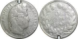 R2641 Faux d'époque 5 Francs Louis Philippe I Argent -> Make Offer