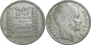 R2643 Faux d'époque 20 Francs Turin 1933 Argent -> Make Offer