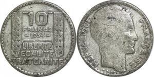 R2644 Faux d'époque 10 Francs Turin 1934 Argent -> Make Offer
