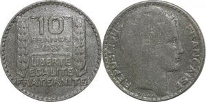 R2647 Faux d'époque France 10 Francs Turin 1933 Argent -> Make Offer