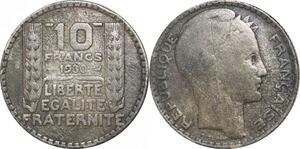 R2648 Faux d'époque France 10 Francs Turin 1930 Argent -> Make Offer