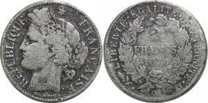 R2651 Faux d'époque France 2 Francs Céres 1870 A Paris Argent -> Make d'Offer