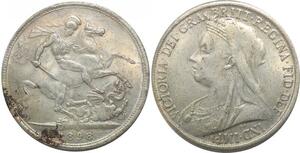 R2659 Fake UK Great Britain Crown Victoria 1898 Silver -> Make Offer