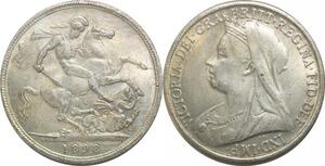 R2660 Fake UK Great Britain Crown Victoria 1898 Silver -> Make Offer