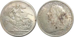 R2662 Fake UK Great Britain Crown Victoria 1898 Silver -> Make Offer