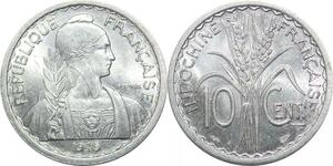 R2688 French Indochina 10 Cents 1945 Turin UNC -> Make Offer