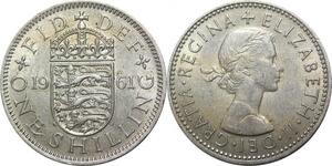 R2704 Great Britain UK One Shilling Elizabeth II 1961 -> Make Offer