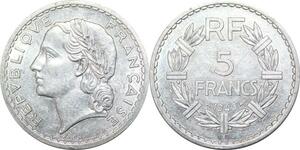 R2707 France 5 Francs Lavrillier 1946 B Beaumont le Roger SUP -> Make Offer