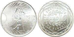 R2724 France 10 Euros La Semeuse Monnaie de Paris Argent 2009 FDC -> Make Offer