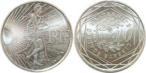 R2727 France 10 Euros La Semeuse Monnaie de Paris Argent 2009 FDC -> Make Offer