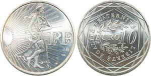 R2731 France 10 Euros La Semeuse Monnaie de Paris Argent 2009 FDC -> Make Offer