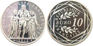 R2750 France 10 Euros Hercule Monnaie de Paris Argent 2012 BE -> Make Offer