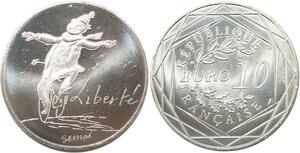 R2763 France 10 Euros Liberté Monnaie de Paris Argent 2014 Sempé FDC > M Offer