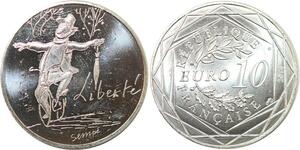 R2768 France 10 Euros Liberté Monnaie de Paris Argent 2014 Sempé FDC > M Offer