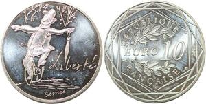 R2773 France 10 Euros Liberté Monnaie de Paris Argent 2014 Sempé FDC > M Offer