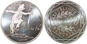 R2777 France 10 Euros Liberté Monnaie de Paris Argent 2014 Sempé FDC > M Offer