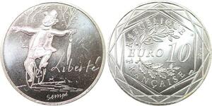 R2781 France 10 Euros Liberté Monnaie de Paris Argent 2014 Sempé FDC > M Offer