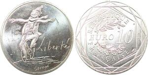 R2783 France 10 Euros Liberté Monnaie de Paris Argent 2014 Sempé FDC > M Offer