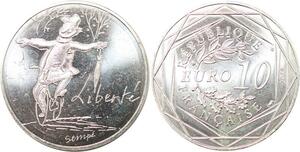 R2785 France 10 Euros Liberté Monnaie de Paris Argent 2014 Sempé FDC > M Offer