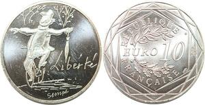 R2786 France 10 Euros Liberté Monnaie de Paris Argent 2014 Sempé FDC > M Offer